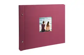 Goldbuch Bella Vista 39x31 cm, 40 weiße Seiten, fuchsia, Schraubalbum