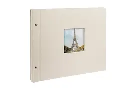 Goldbuch Bella Vista 39x31 cm, 40 weiße Seiten, sandgrau, Schraubalbum