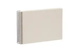 Goldbuch Bella Vista 24x17 cm, 40 weiße Seiten, sandgrau, Spiralalbum