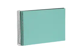 Goldbuch Bella Vista 24x17 cm, 40 schwarze Seiten, aqua, Spiralalbum