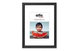 alfo. Rondo 15x20 cm schwarz, Holzrahmen