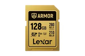 Lexar Armor Pro Gold 128 GB SDXC V60 (280/210 MB/s) Speicherkarte