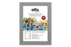 alfo. Amalfi A4, grau Holzrahmen