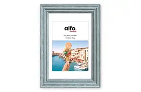 alfo. Arezzo 15x20 cm blau, Holzrahmen