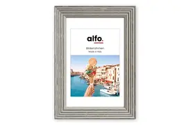 alfo. Arezzo 30x40 cm grau, Holzrahmen