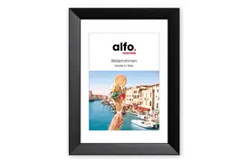 alfo. Nina 20x20 cm schwarz m. Ppt 13x13 cm, Holzrahmen