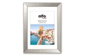 alfo. Nina 30x30 cm silber m. Ppt 15x15 cm, Holzrahmen
