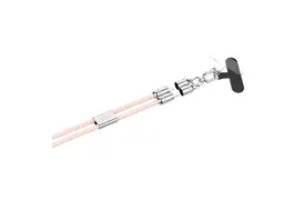 Ansmann USB-Lanyard rose Typ-C zu Lightning Trageband mit int. Kabel 120cm