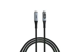 Verbatim USB-C/USB-C LED-Anzeige 1,2m sw Ladekabel, Sync&Charge, 100W, 480MBit/s