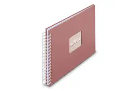 Hama Fine Art 28x24 cm terra, 50 weiße Seiten Spiralalbum