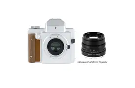 NONS SL645 + 2,4/35 mm Sofortbildkamera mit Objektiv (Instax Minifilm/EF-Mount)