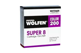 WOLFEN Color 200 Super 8, ISO 160-200 15m, Farb-Negativfilm