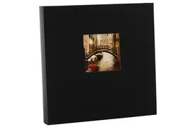 Goldbuch Bella Vista 30x31 cm, 60 weiße Seiten, schwarz, Buchalbum