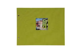 Goldbuch Bella Vista 39x31 cm, grün mit 40 schwarzen Seiten