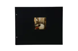 Goldbuch Bella Vista 39x31 cm, schwarz mit 40 schwarzen Seiten