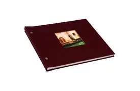 Goldbuch Bella Vista 30x25 cm, 40 weiße Seiten, bordeaux, Schraubalbum