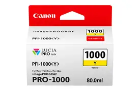 Canon PFI-1000Y gelb 80ml Tinte für Canon imagePROGRAF PRO-1000