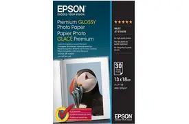 Epson Premium Glossy Photo Papier 13x18, 30 Blatt  255g/m²