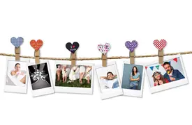 Fujifilm Instax Design Clips HEART Holzwäscheklammern mit Magnet