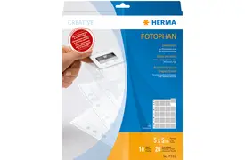 Herma Diahüllen 10 klare Hüllen für je 20 gerahmte KB-Dias 5x5 cm bis 1,3mm