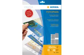 Herma Postkartenhülle für 4 Postkarten, ideal für Ringalben