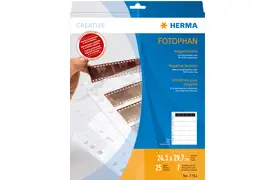Herma Negativhüllen klar für 7x5 Kleinbild-Negative 35mm, 25+1 Blatt
