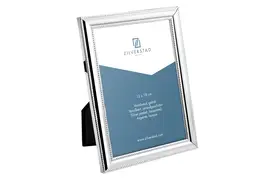 Zilverstad Perlrand 13x18cm silber-glanz Metallrahmen zum Hängen und Stellen