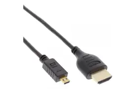 InLine Premium HDMI-A an HDMI-D Kabel slim 0,5 m schwarz