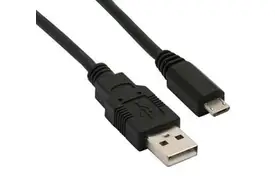 InLine USB A Stecker an Micro B Kabel 1 m schwarz
