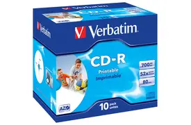 Verbatim CD-R InkJet 10er JC, bedruckbar