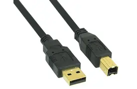 InLine USB-A an USB-B USB-2.0 Kabel 2 m schwarz